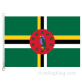 90*150 cm Vlag van het Gemenebest van Dominica 100% polyester